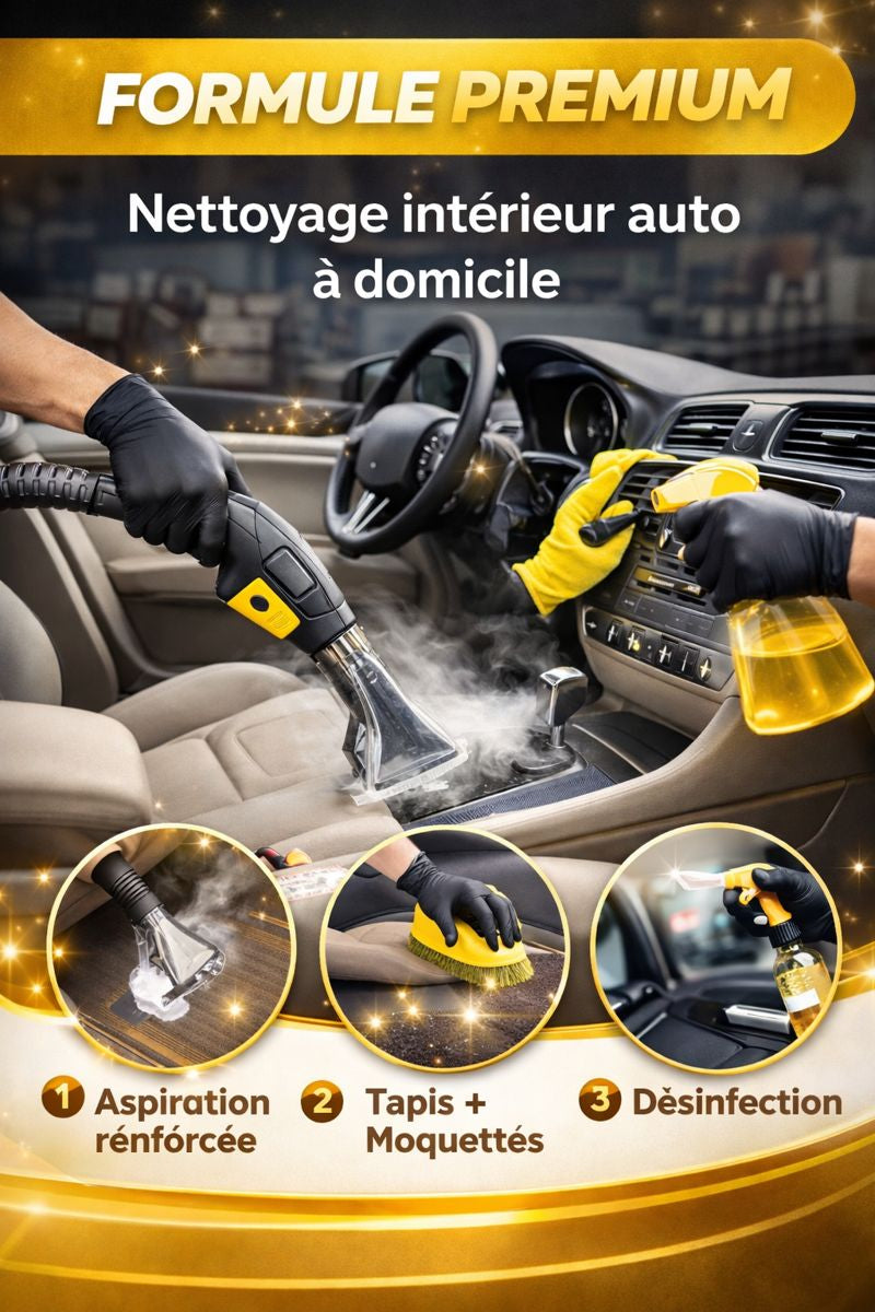 Formule Premium – Nettoyage intérieur auto