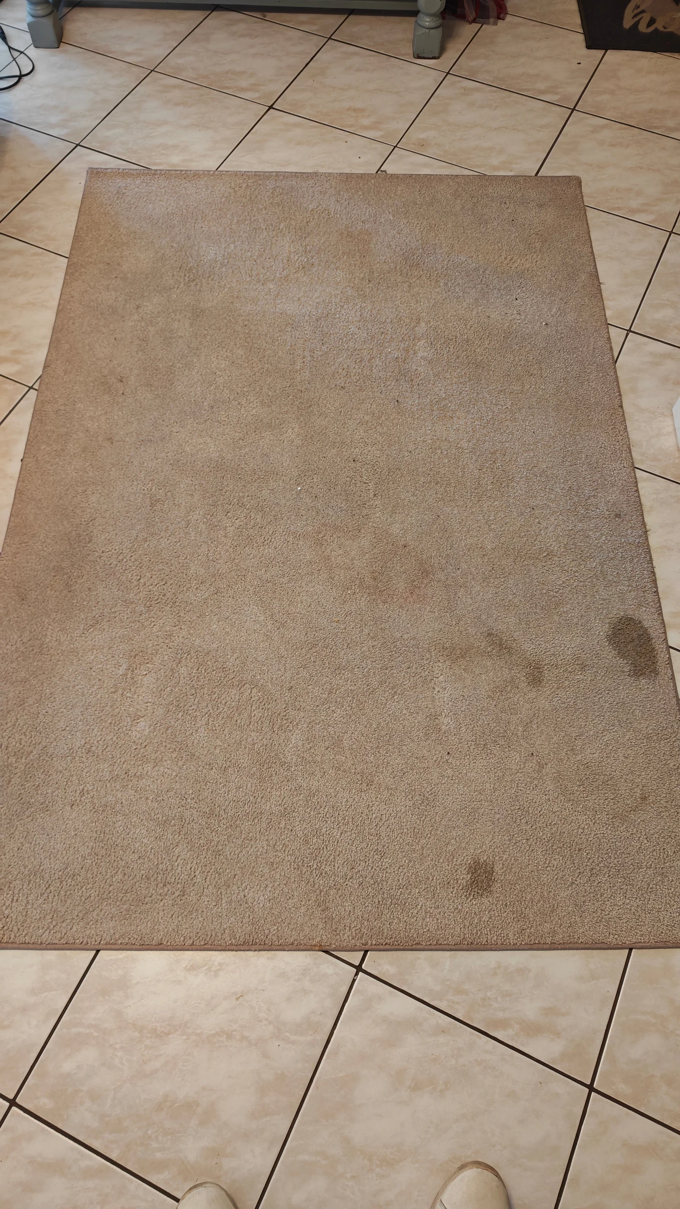 Avant nettoyage (tapis)
