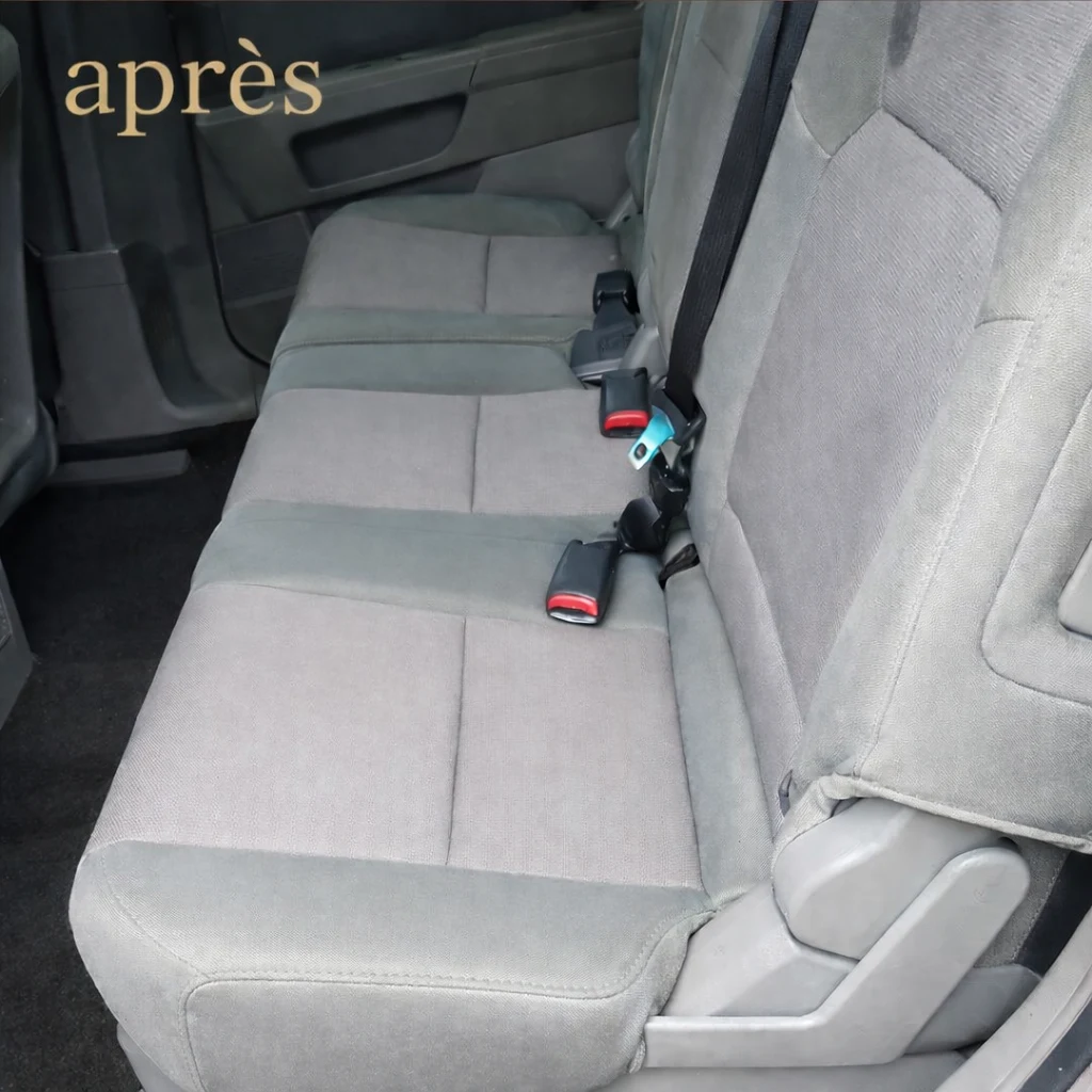 Même banquette arrière propre après shampooing